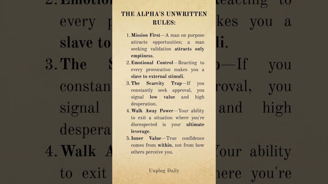 WHY REAL ALPHAS DON'T CHASE (THE LAW OF ATTRACTION)