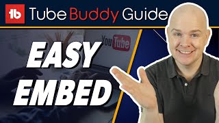 Easily Embed Youtube videos with TubeBuddy Advanced Embed tool screenshot 4
