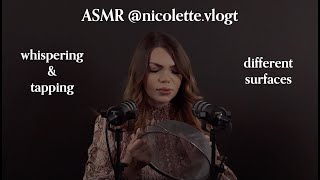 ASMR whispering & tapping | different surfaces screenshot 5