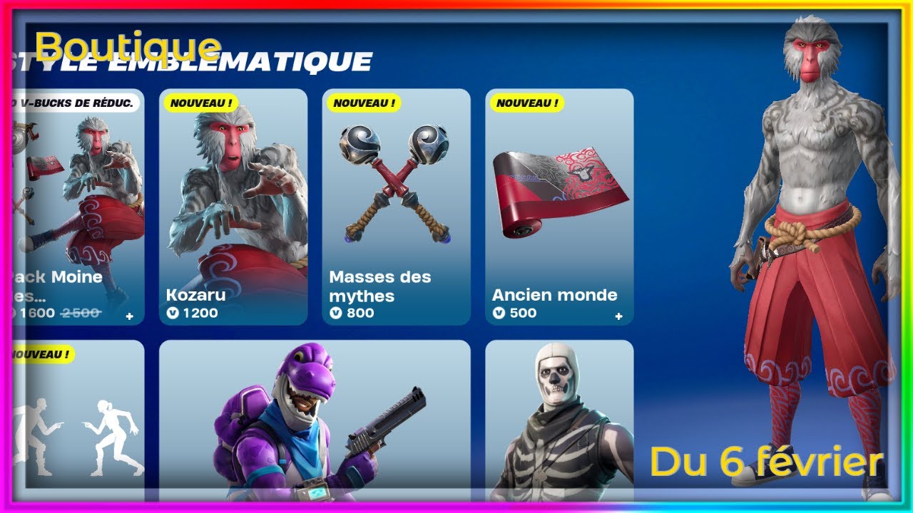 NOUVEAU SKIN ET NOUVELLE DANCE ! BOUTIQUE DU 6 FEVRIER 2025 !