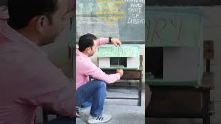 Make your own Library from an empty Box. #bawana #school #mcd #activity #library #decoration #books