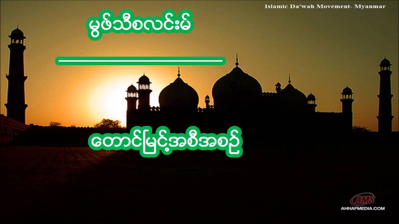 မြဖ္သီစလင္းမ္ ေတာင္ၿမင္႔အစီအစဥ္ Mufti Saleem's Taung Myint Program