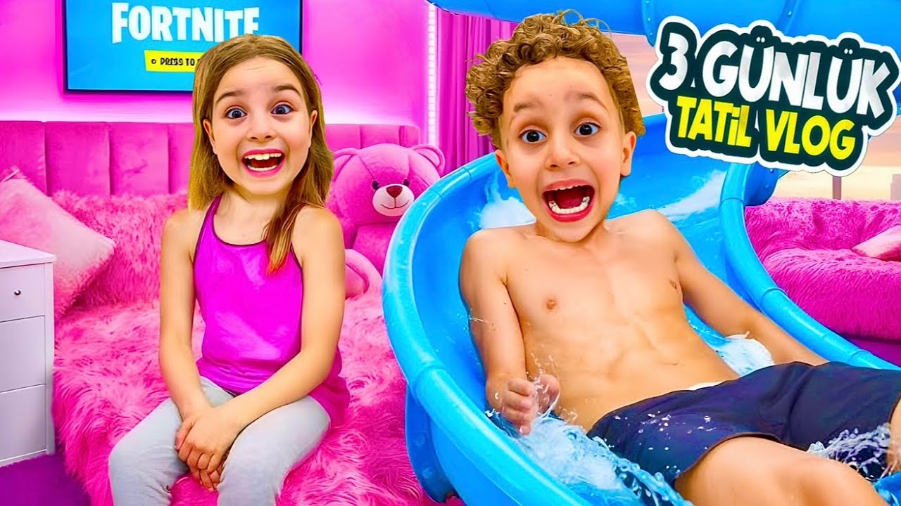 3 GÜNLÜK TATİL VLOG !! KUZEY ELİF OTELDE 3 GÜN NELER YAPTIK ?!