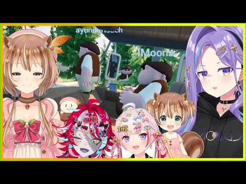Wisu is sitting on Moona's lap, Ollie is being used as a landmine disposal specialist 【HololiveID】
