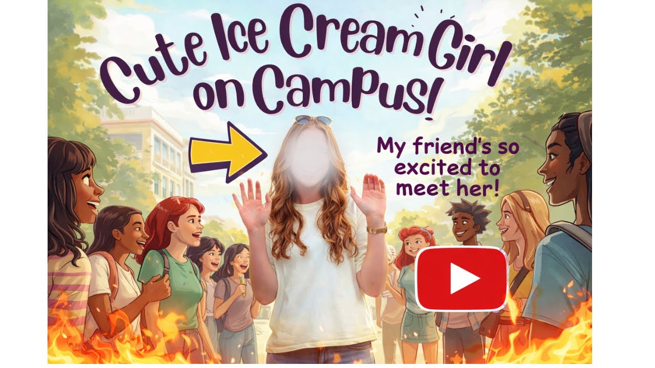 Cute Ice Cream Girl On Campus 😍 #icecream #vlog #newzealand #campus 