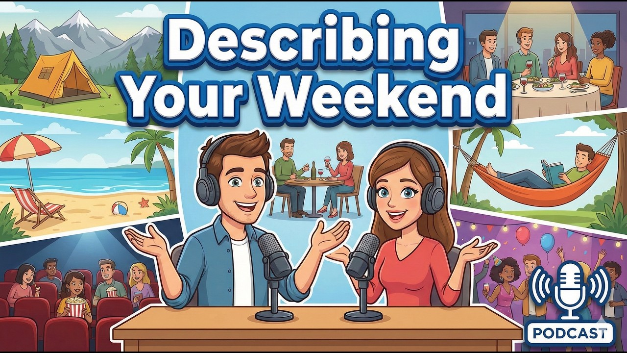 Talk About Your Weekend & Healthy Habits in English | Easy English for Beginners | English Podcast