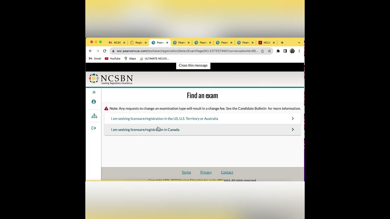 Tutorial Lanjutan…akhirnya dapat nomor UJIAN Nclex RN