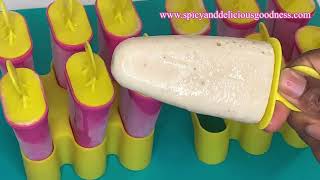 Pineapple Coconut Popsicles Tropical Popsicles Healthy 3 Ingerdients Popsicles Sugar-Free