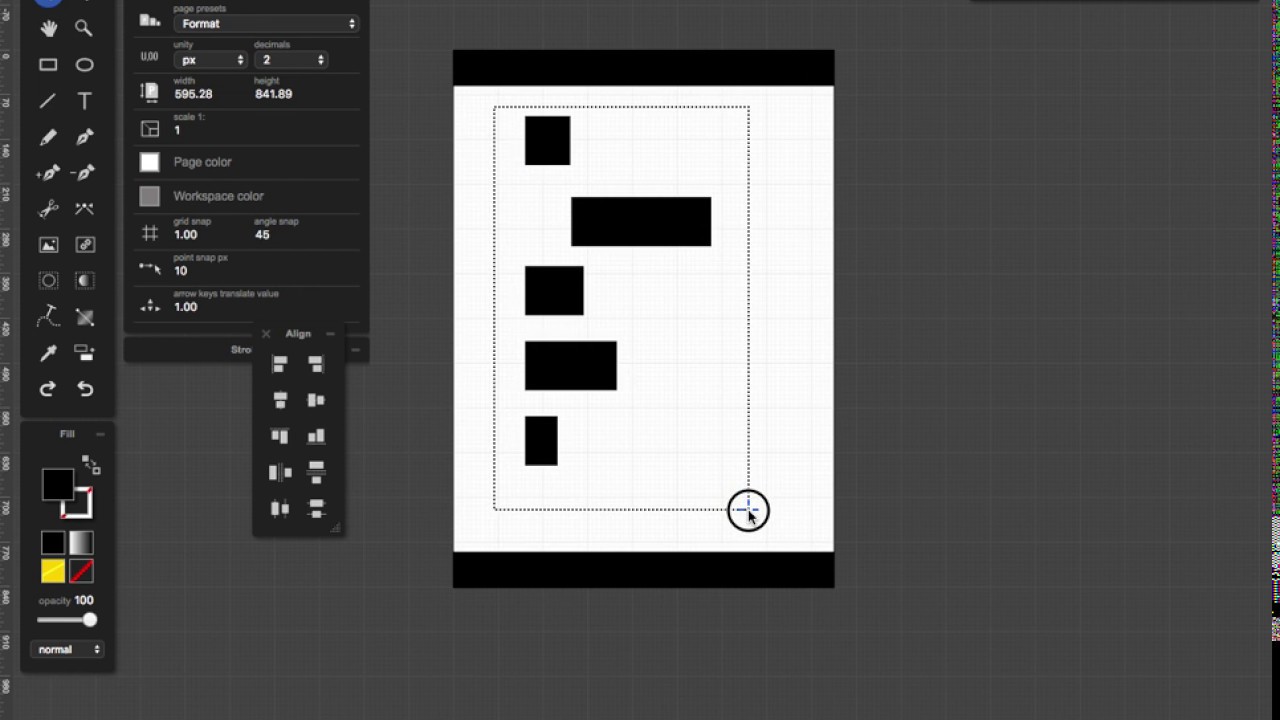 How to align SVG Elements with Janvas SVG Editor - YouTube