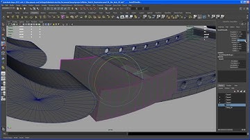 Modeling tutorial in Maya - ROLEX DAYTONA watch - Part 35: the lock 03