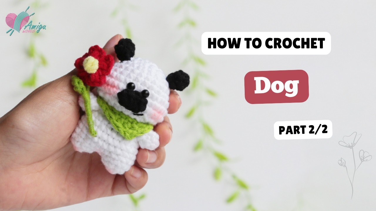 #737 | Crochet Dog (2/2) | Crochet Animals Amigurumi | Free Pattern | Amiguworld