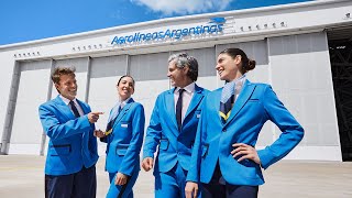 Aerolineas Argentinas Nuevos Uniformes Largo