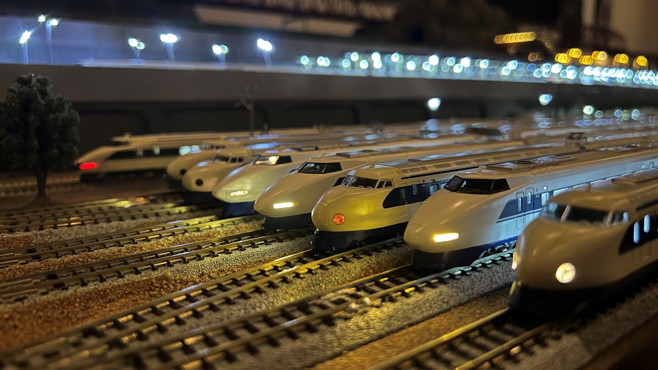 Nゲージ】新幹線0系・100系並べてみた！！ - YouTube