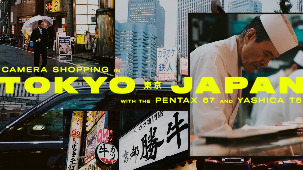 Camera shopping in Tokyo, Japan.