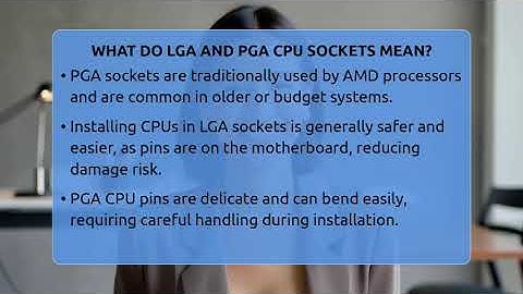 What Do LGA And PGA CPU Sockets Mean? - Your Computer Companion