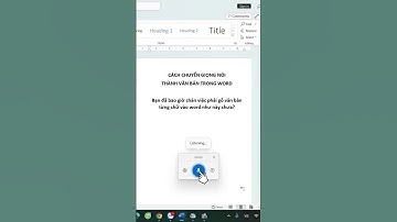 Cách Chuyển Giọng Nói Thành Văn Bản Trong Word #kienthuc #excel #freefire #exceltips #words #funny