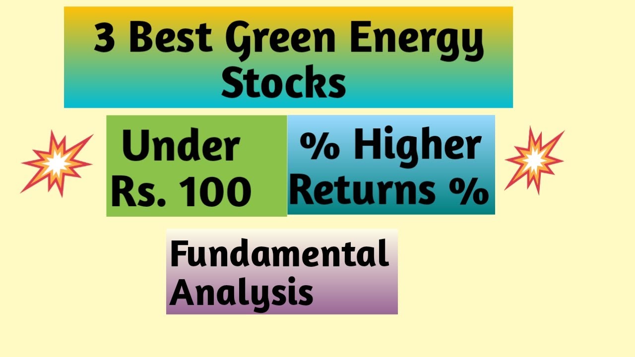 Best 3 Green Energy stocks in 2024 Renewable Energy Stocks YouTube