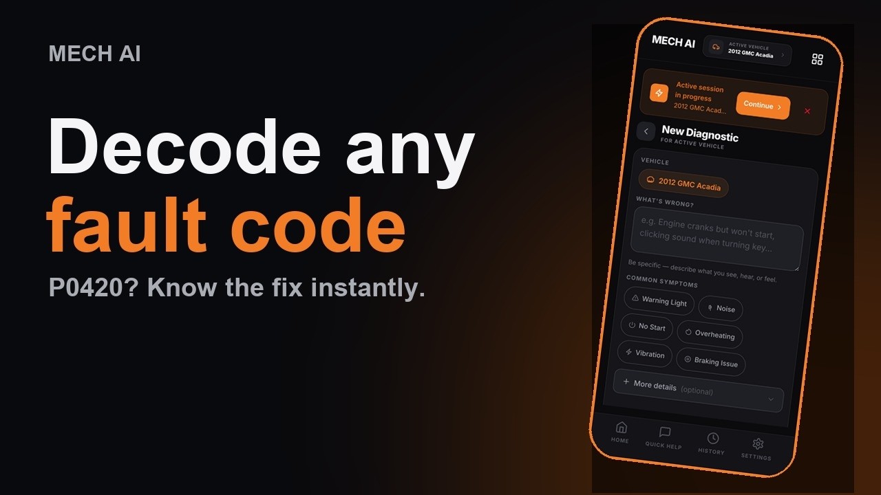 How to read an OBD2 code with MECH AI