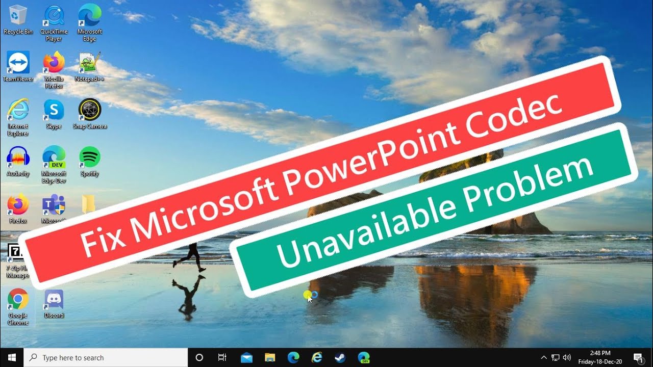 Fix Microsoft PowerPoint Codec Unavailable Problem