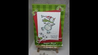Spirited Snowmen Card Stampin' Up!