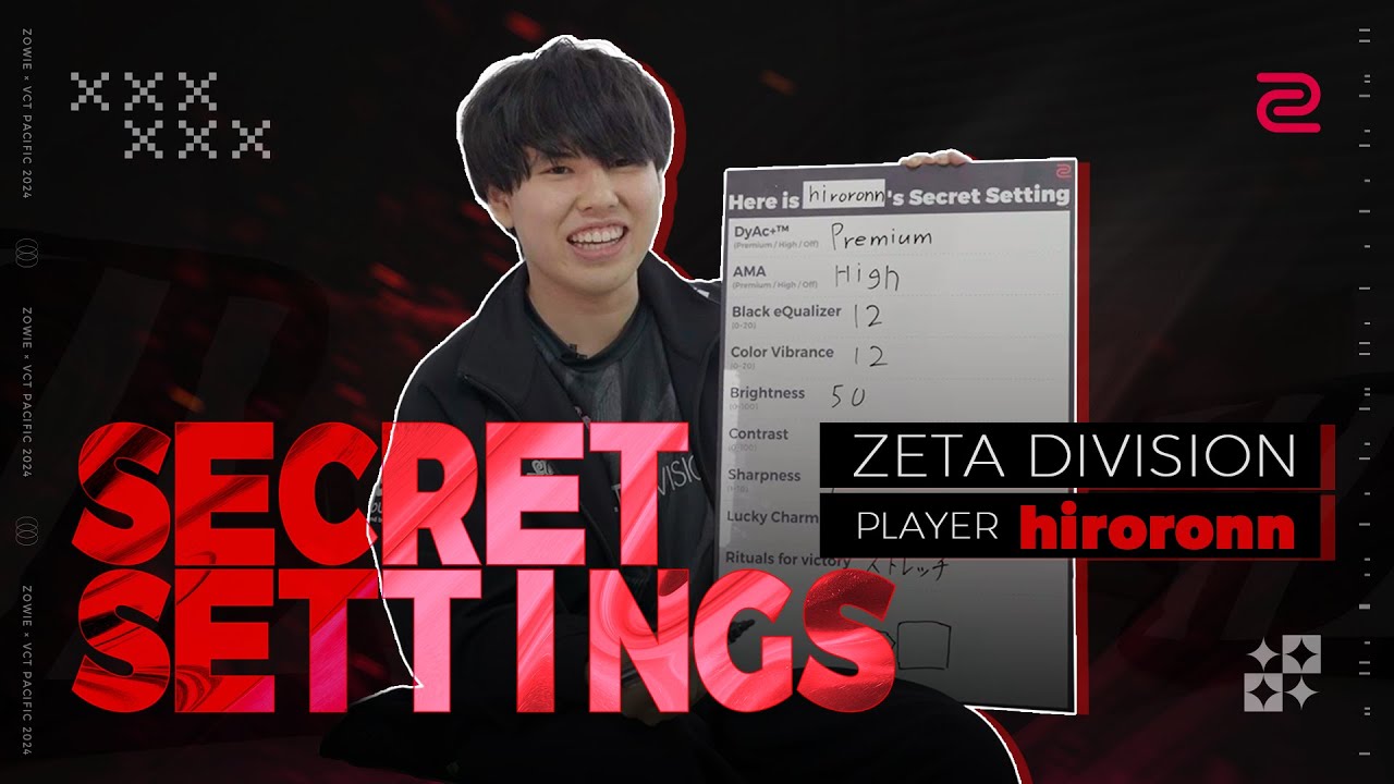 Secret Setting in VCT Pacific EP1: ZETA DIVISION hiroronn shares his secret setup !