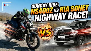 Pulsar Ns400Z Vs Kia Suv The Ultimate Highway Battle Sunday Ride Bike Vs Car