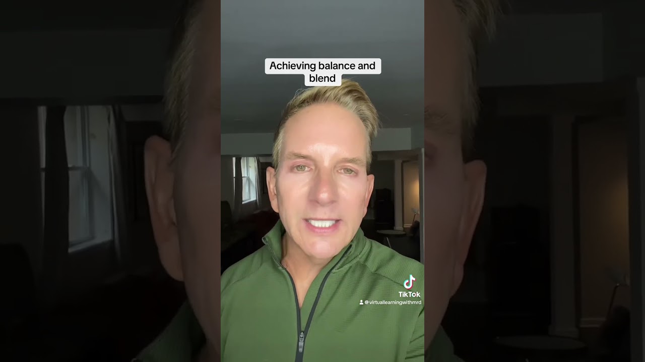 Achieving good balance, and blend