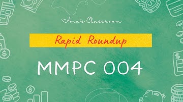 MMPC 004 - Accounting for Managers | Rapid Roundup | All Units