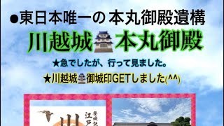 【川越】急でしたが、【川越城跡】【本丸御殿】に行って見たら、こんなところでした‼️ おまけ動画?あり(^^)