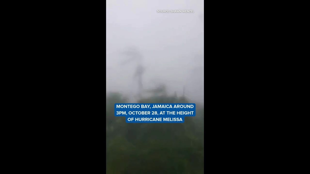 A look at Montego Bay, Jamaica during Hurricane Melissa