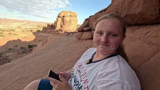 Hiking to Delicate Arch in Arches National Park, Utah