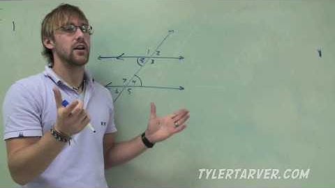 Angles formed by Parallel Lines and Transversals // GEOMETRY