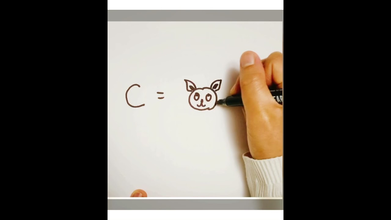 Drawing with alphabet /fun and easy. C-D