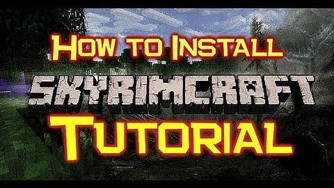 Minecraft - How to install Skyrimcraft The Ender Scrolls To Minecraft 1.2.5 for Mac and PC