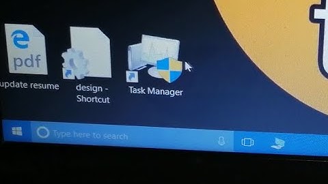 how to create task manager shortcut on desktop in Windows 10 laptop