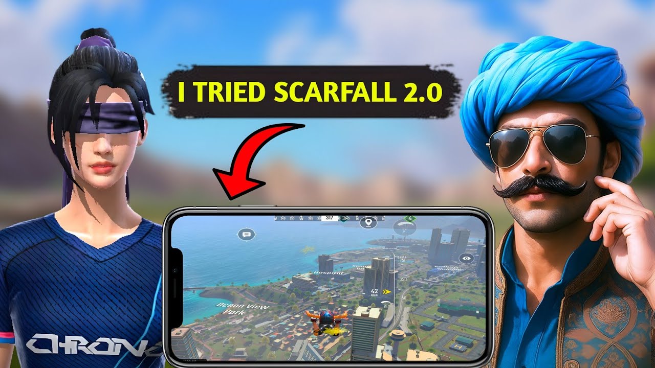 I Tried ScarFall 2.0 As a Free Fire Player!