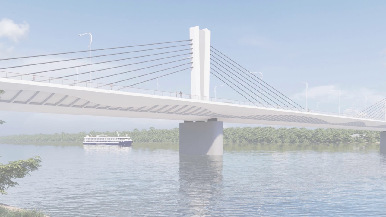 Četvrti most na Dunavu u produžetku Bulevara Evrope prezentacija