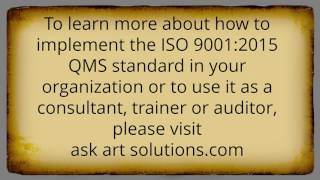 ISO 9001 Consulting - Frequently Asked Questions Part 7