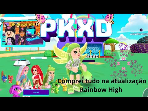 comprei tudo na atualização Rainbow High no PKXD