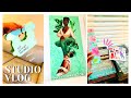 STUDIO VLOG | DEALING WITH A RETURNED ORDER , NEW ART FROM TIKTOK &amp; DESIGN A TOTE? | TAWANA SIMONE✿