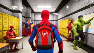 Sneaking Into Superhero School in GTA!