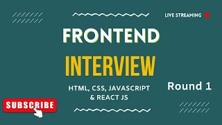 Frontend Mock Interview | Javascript and React Js | Real Interview Questions