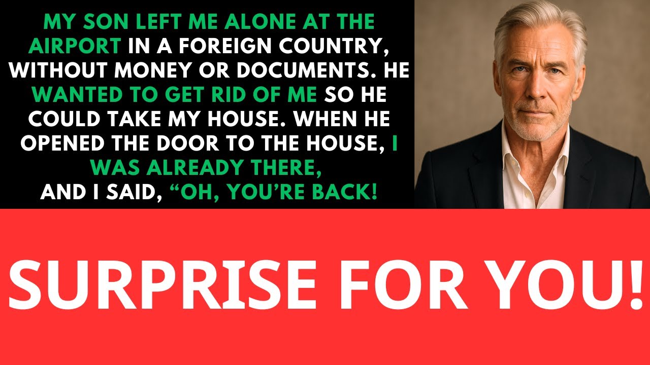 My Son Left Me In A Foreign Country, But When He Returned Home, He Couldn't Believe His Eyes...