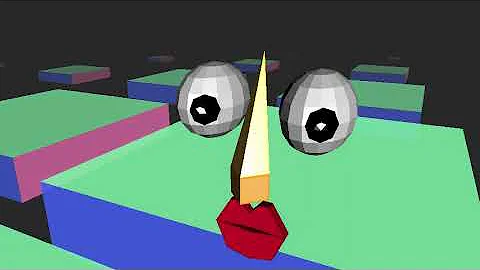 Weird face  -  threejs examples