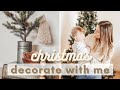 Simple &amp; Neutral Christmas Home Decorate With Me 2021 + mini hobby lobby haul