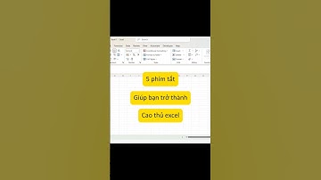 Tổng hợp phím tắt hữu ích trong excel (Phần 3) #word #excel #tinhocvanphong
