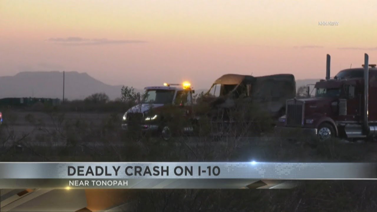 Deadly crash on I-10 near Tonopah kills four - YouTube