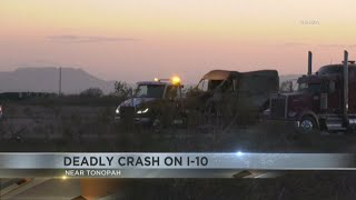 Deadly crash on I-10 near Tonopah kills four