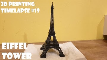 3D printing timelapse #19 Eiffel Tower (UHD - 4K !)
