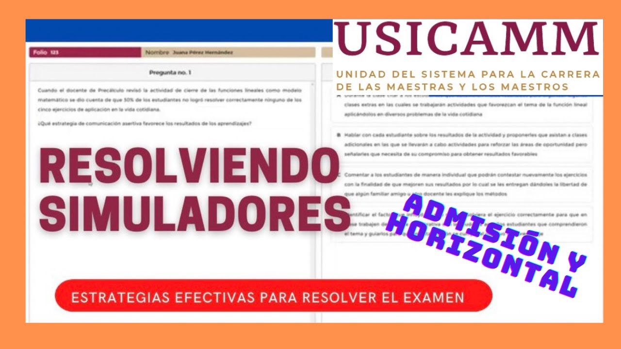 Resolviendo Simuladores USICAMM. usicamm @Dr.JesúsPinedaSupervisor